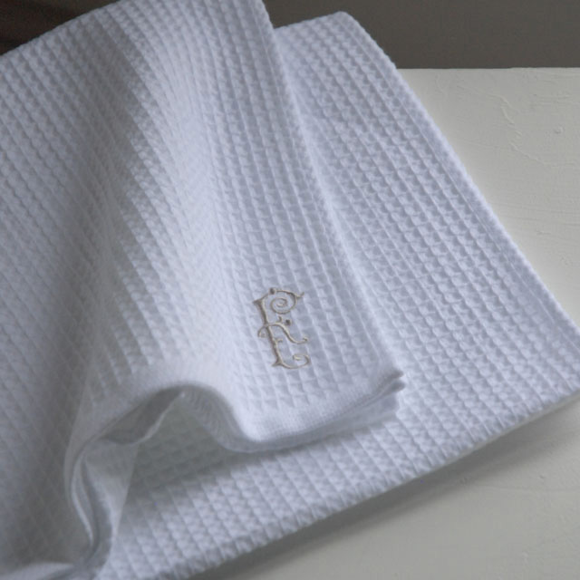 リュッシュ　バスタオル　ブラン（1030101B）