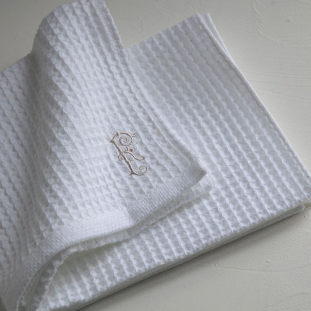 リュッシュ　フェイスタオル　ブラン（1030102B）