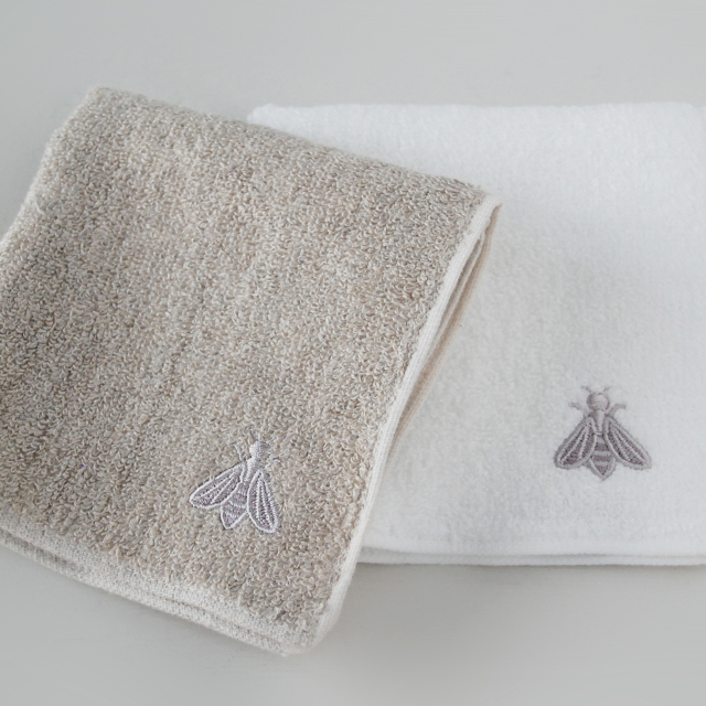 アベイユ リネンミニタオル 【グラース】 /ブラン・フラックス (1051004B・1051004F)