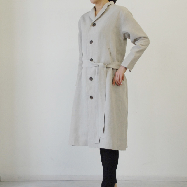 【SALE】フランジュール FRANCJOUR リネンコート/フラックス (5011301F)