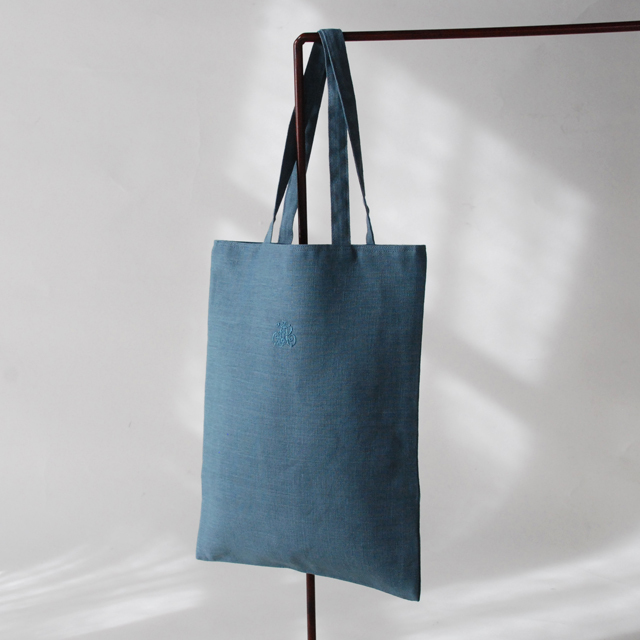 フランジュール francjour リネントートバッグA4 ジーン(ロゴ入り) (5040303JE)
