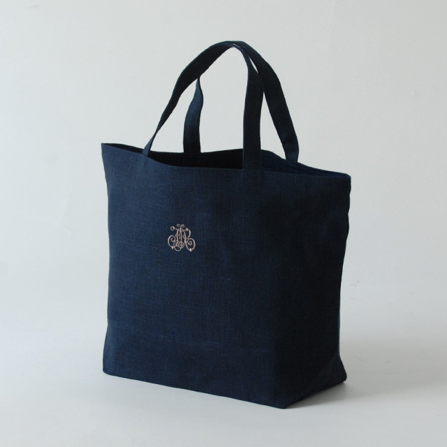 フランジュール francjour リネントートバッグSM マリーン(ロゴ入り)