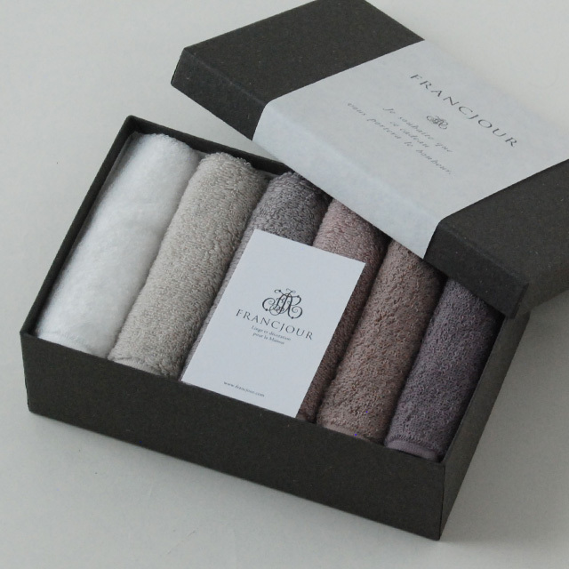 デコール ( パリの夕暮れ ) ミニタオル6色セット