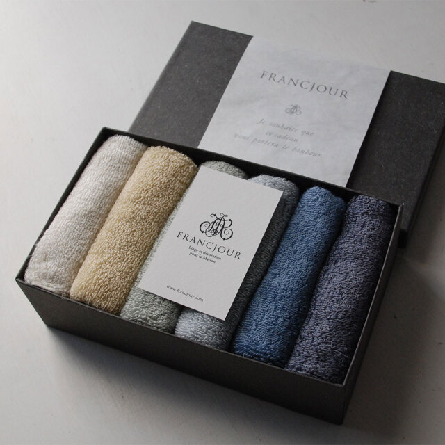 デコール (パリの情景) ミニタオル6色セット