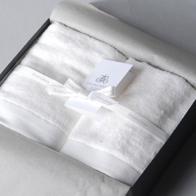 デコール ( パリの夕暮れ ) フェイスタオル1枚・ゲストタオル1枚セット/6カラー