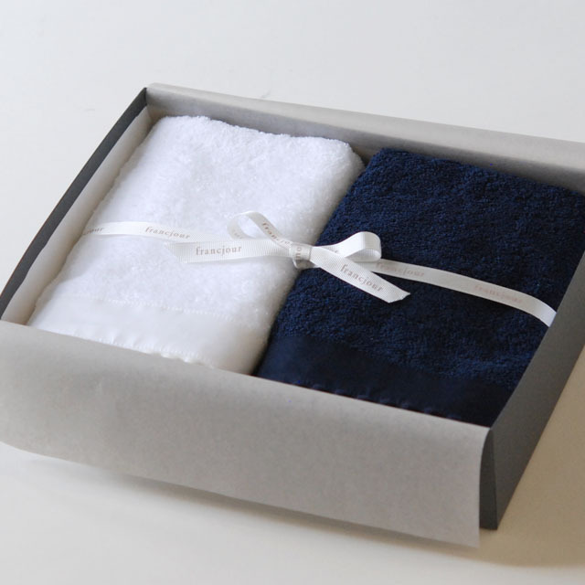 ボンボンタオル フェイスタオル2枚セット