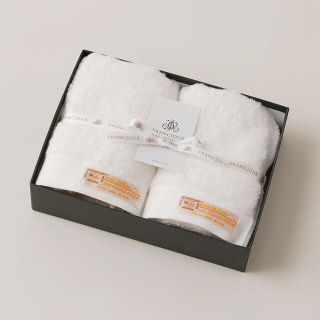 海島綿　フェイスタオル2枚セット