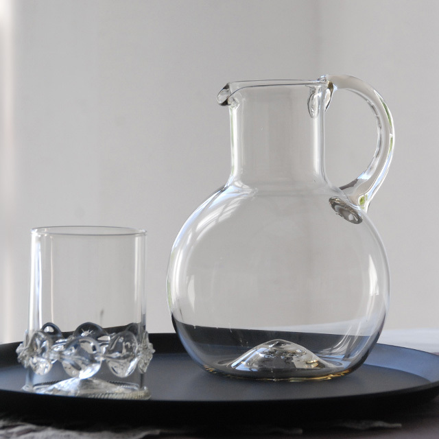ピッチャー K33A small SMOKE / Bollenglass Design