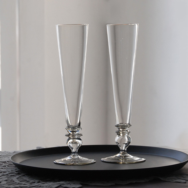 シャンパングラス KB89 SMOKE / Bollenglass Design