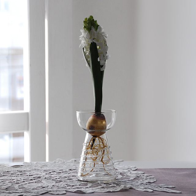 球根水栽培 ガラス K03 SMOKE / Bollenglass Design