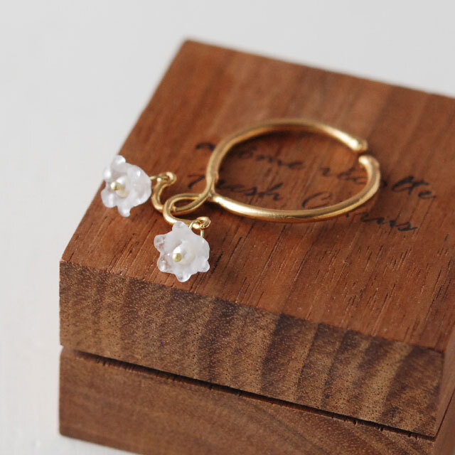 スズラン ダブルドロップリング / Michael Michaud