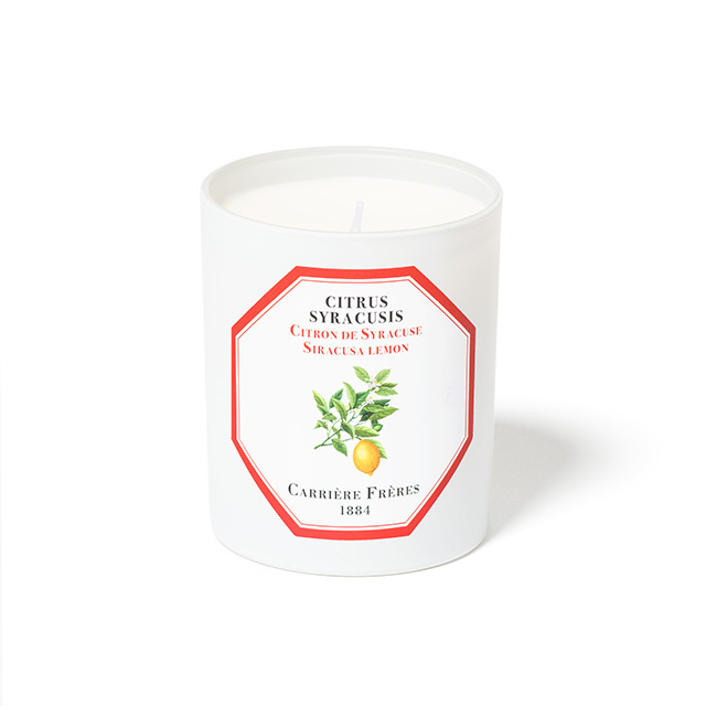 フレグランスキャンドル 185g シラクーサレモン / Carriere Freres