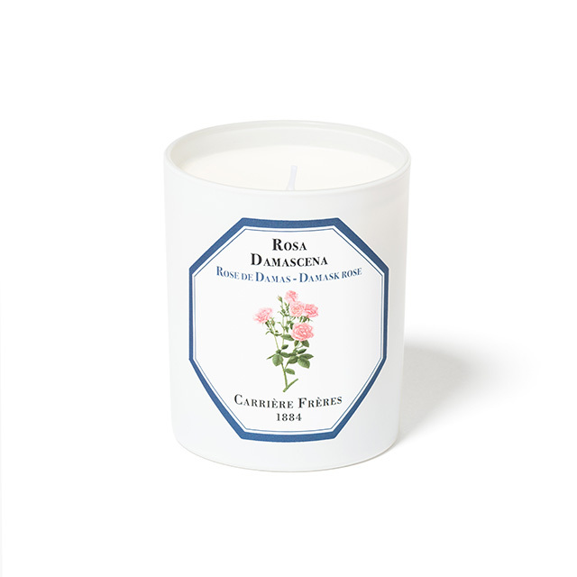 フレグランスキャンドル 185g ダマスクローズ / Carriere Freres