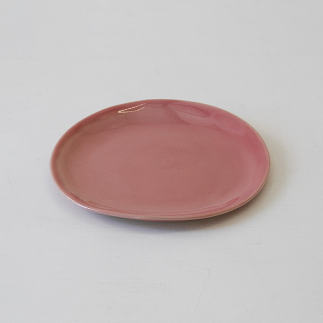ブレッドプレート shiny pink φ15 / Christiane Perrochon ストーンウェア