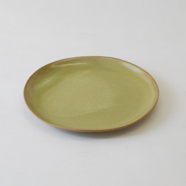 プレート crystal yellow green φ20 / Christiane Perrochon ストーンウェア