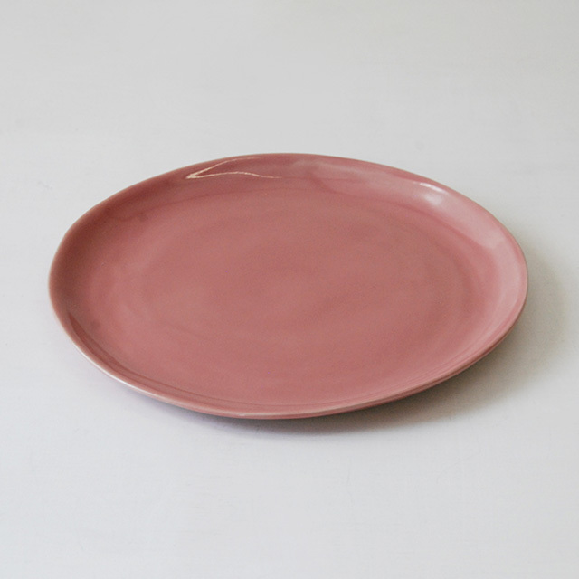 プレート shiny pink φ24 / Christiane Perrochon ストーンウェア