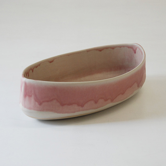 ストーンウェア ディープオーバルディッシュ pink / christiane perrochon ストーンウェア