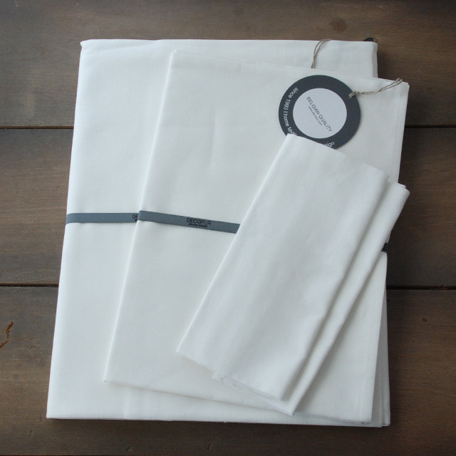 【SALE】デコピュール DECOPUR コットンリネンテーブルクロス・プレイスマット・ランナー Ecru (DP-PTBA_ECR)