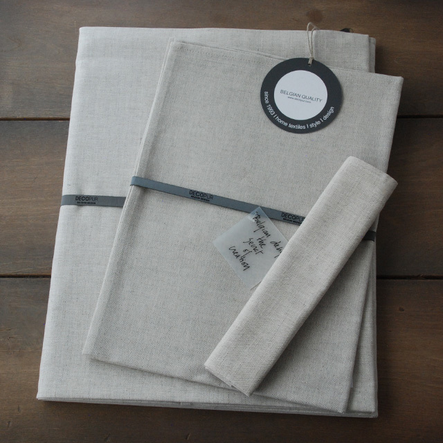 【SALE】デコピュール DECOPUR コットンリネンテーブルクロス・プレイスマット・ランナー Naturel (DP-PTBA_NAT)