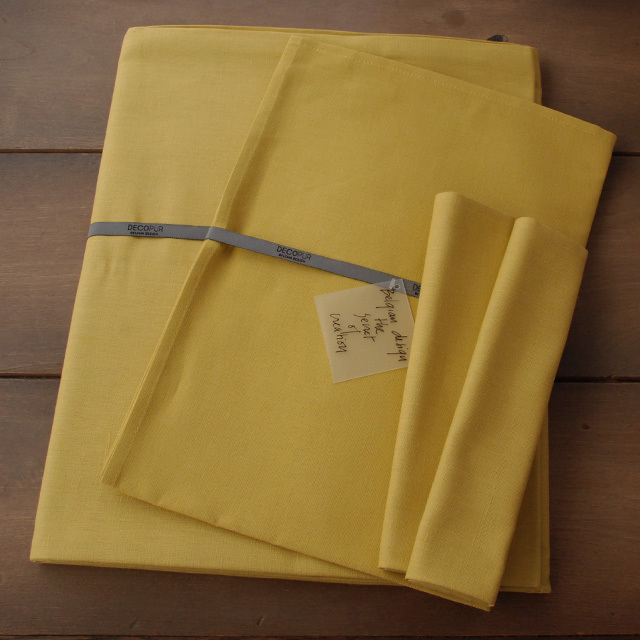 【SALE】デコピュール DECOPUR コットンリネンテーブルクロス・プレイスマット・ランナー Pickles (DP-PTBA_PIC)