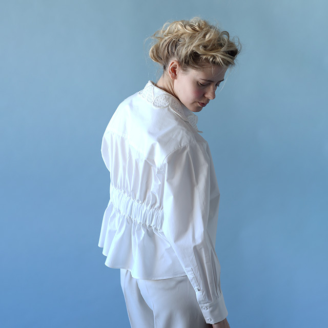 ALICE バックギャザー長袖シャツ / KEYCO