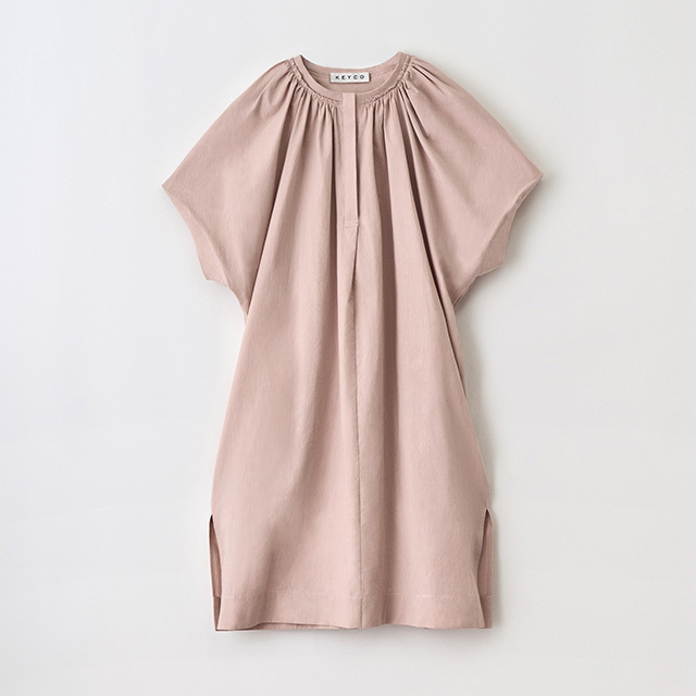 ISABELLA 半袖ギャザーシャツ / KEYCO