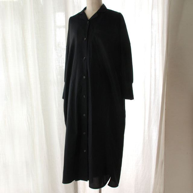 FRANCESCA アトリエシャツ/ベージュ・ネイビー / KEYCO