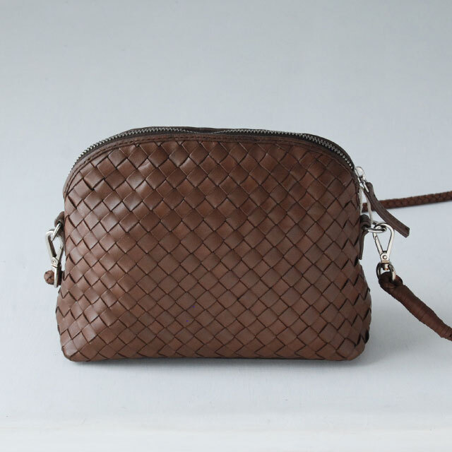 レザーポシェット CHUNKY FELLINI ダークブラウン / DRAGON