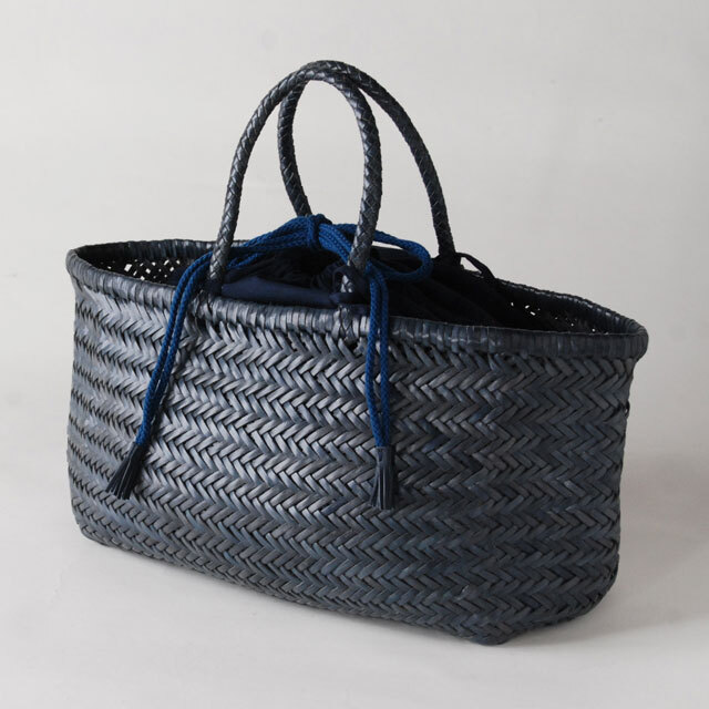 レザーバスケット 巾着付 BAMBOO BIG マリーヌ / DRAGON