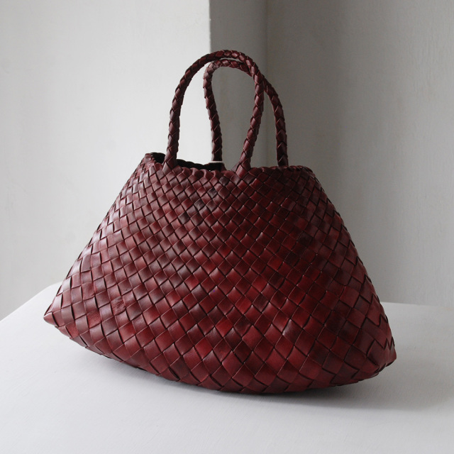 レザーバッグ Santa Croce small ボルドー / DRAGON