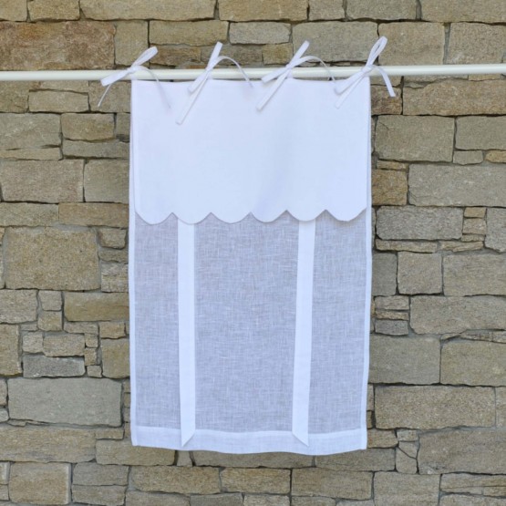 リネンロールカーテン ile d’yeu ブラン / 2サイズ / Maison d’ete