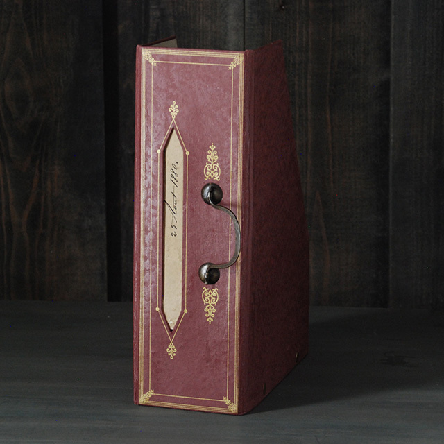 ファイルボックス ハンドル付 RED / MERCI LOUIS