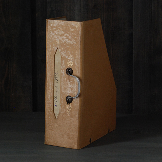 ファイルボックス ハンドル付 YELLOW / MERCI LOUIS