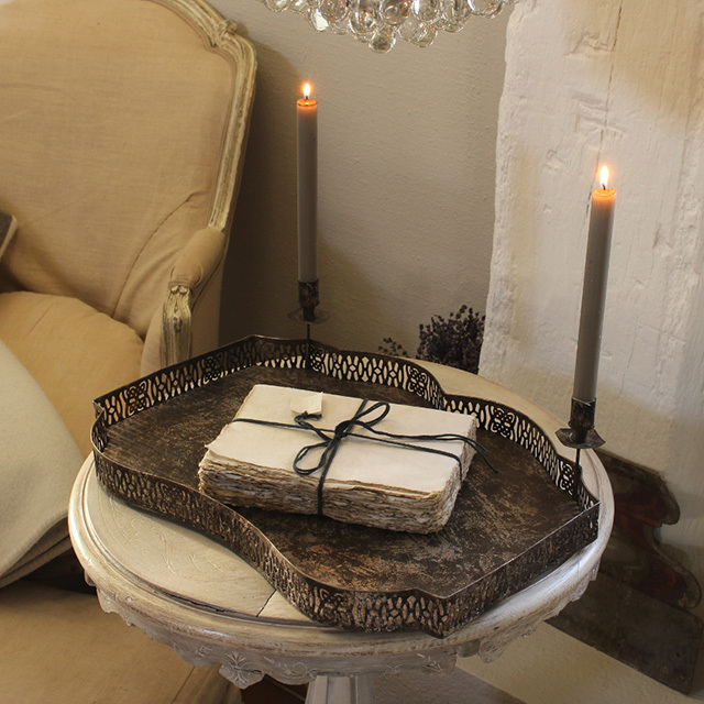 キャンドルホルダー付トレー / MERCI LOUIS