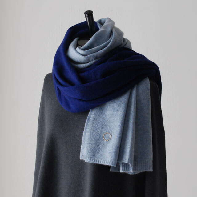 ショールSORA air/deep blue(100%Cashmer) / oyuna