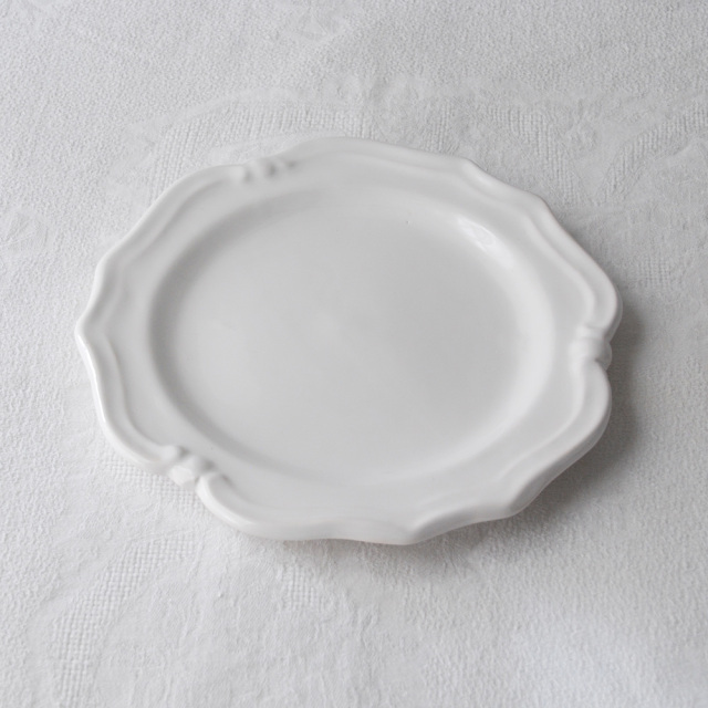 フランス デザートプレート BLANC / Maison Pichon Uzes