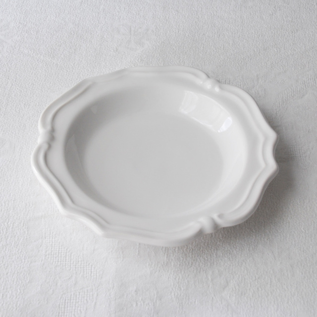 フランス スーププレート BLANC / Maison Pichon Uzes