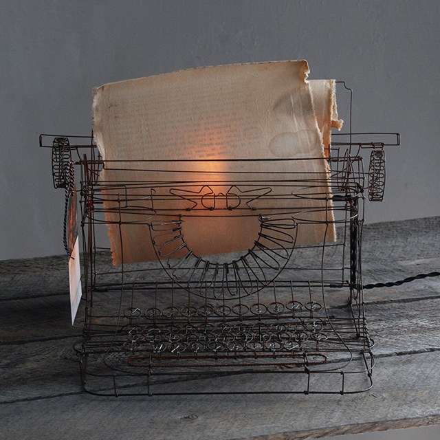 タイプライター オブジェ(ライト付) / VOX POPULI