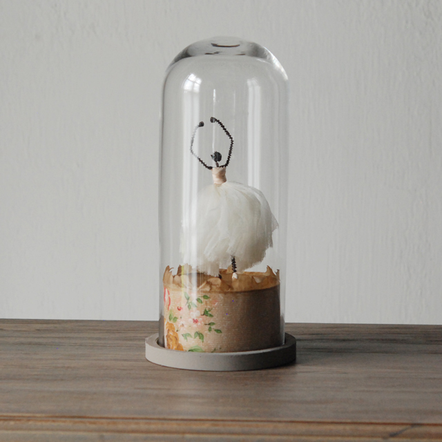 バレリーナオブジェ ( ガラスドーム付 )  / VOX POPULI
