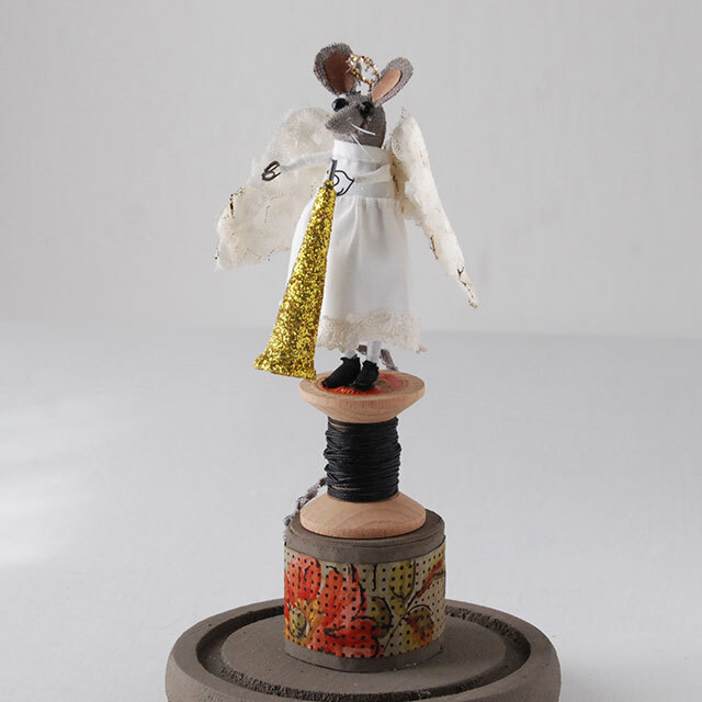 ネズミのオブジェ ”天使” C / VOX POPULI