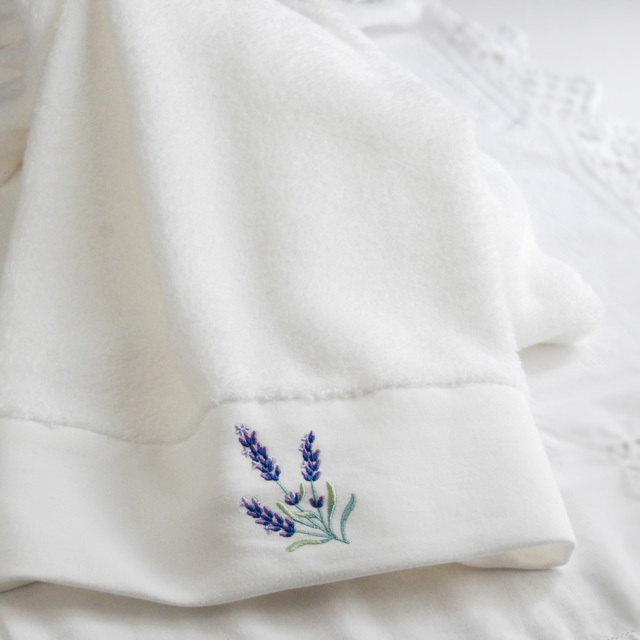ラベンダー　バスタオル/ブラン (1012601)