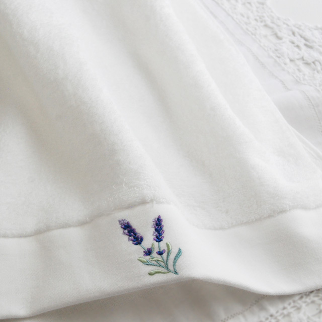 ラベンダー　フェイスタオル/ブラン (1012602)