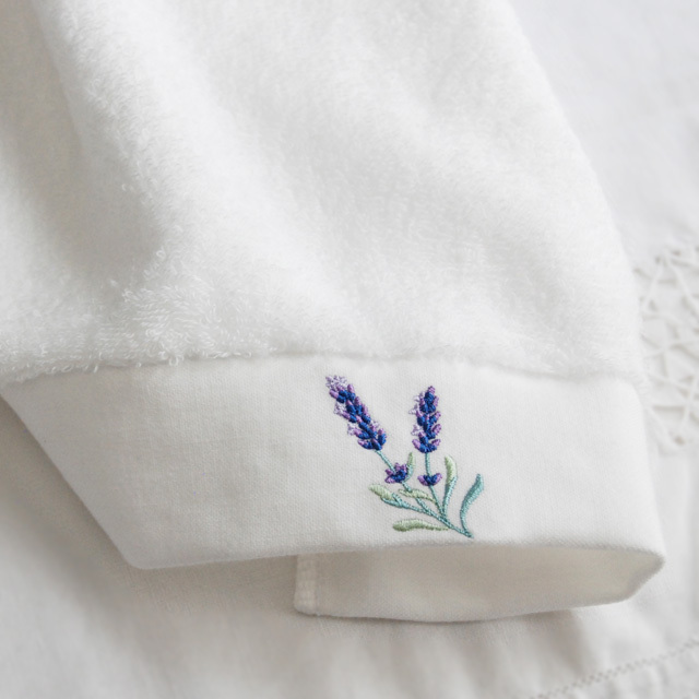 ラベンダー　ゲストタオル/ブラン (1012603)