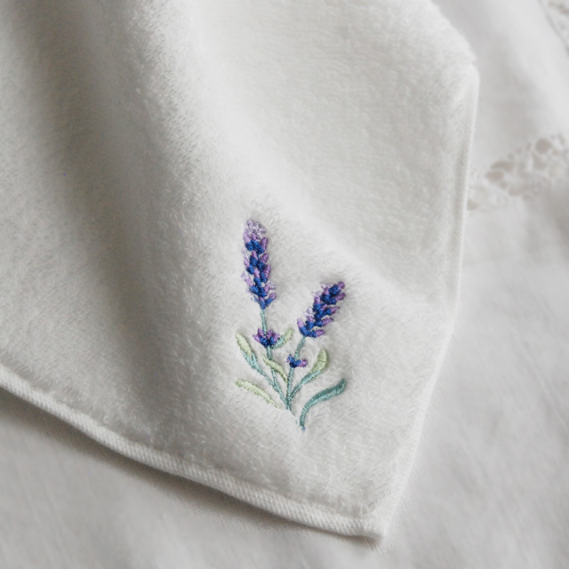 ラベンダー　ミニタオル/ブラン (1012604)