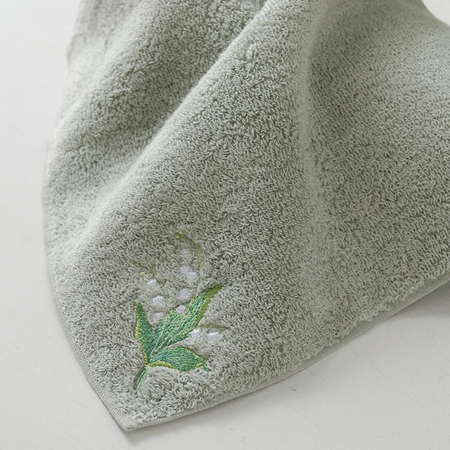 ミュゲ 刺繍ミニタオル（すずらん）/ヴェール (10706042V)