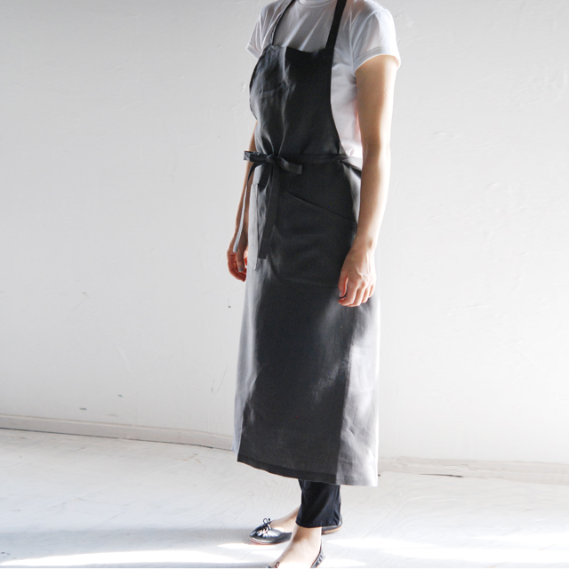 リネンエプロン斜め付け (3010202) / 3カラー