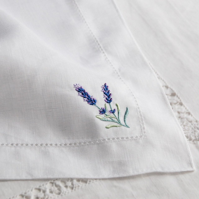 ラベンダー ピコリネンハンカチ (5051802)
