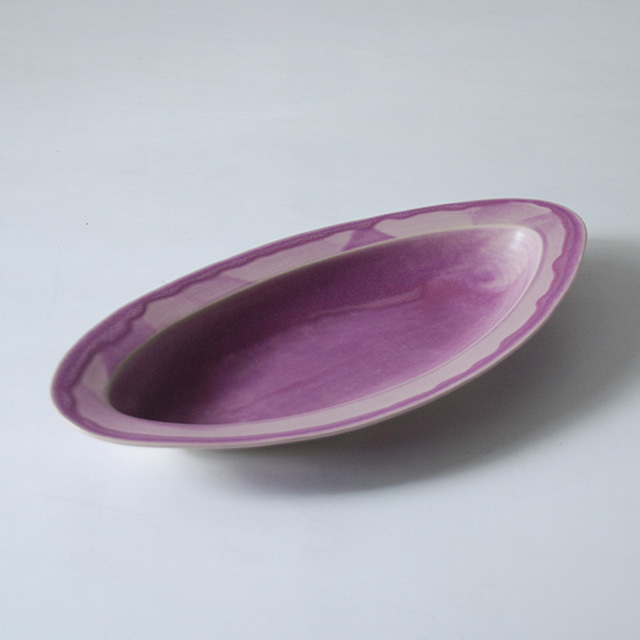 edgedオーバルディッシュ fuchsia / Christiane Perrochon ストーンウェア