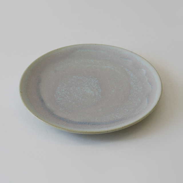 プレート crystal pink blue Φ20 / Christiane Perrochon ストーンウェア