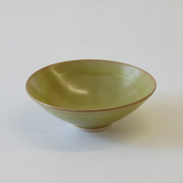 ボウル crystal yellow green φ14 / Christiane Perrochon ストーンウェア